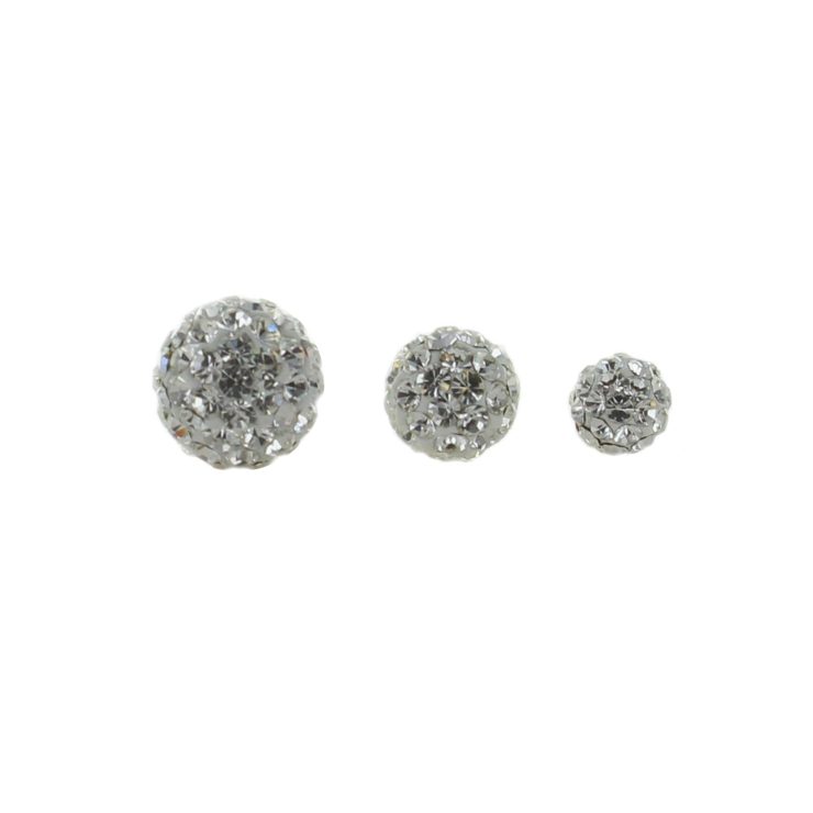 A photo of the White Fireball Studs product