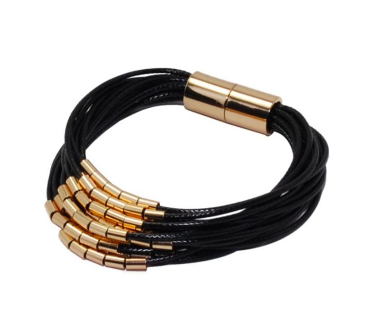 A photo of the Gold Accented Magnetic Bracelet product