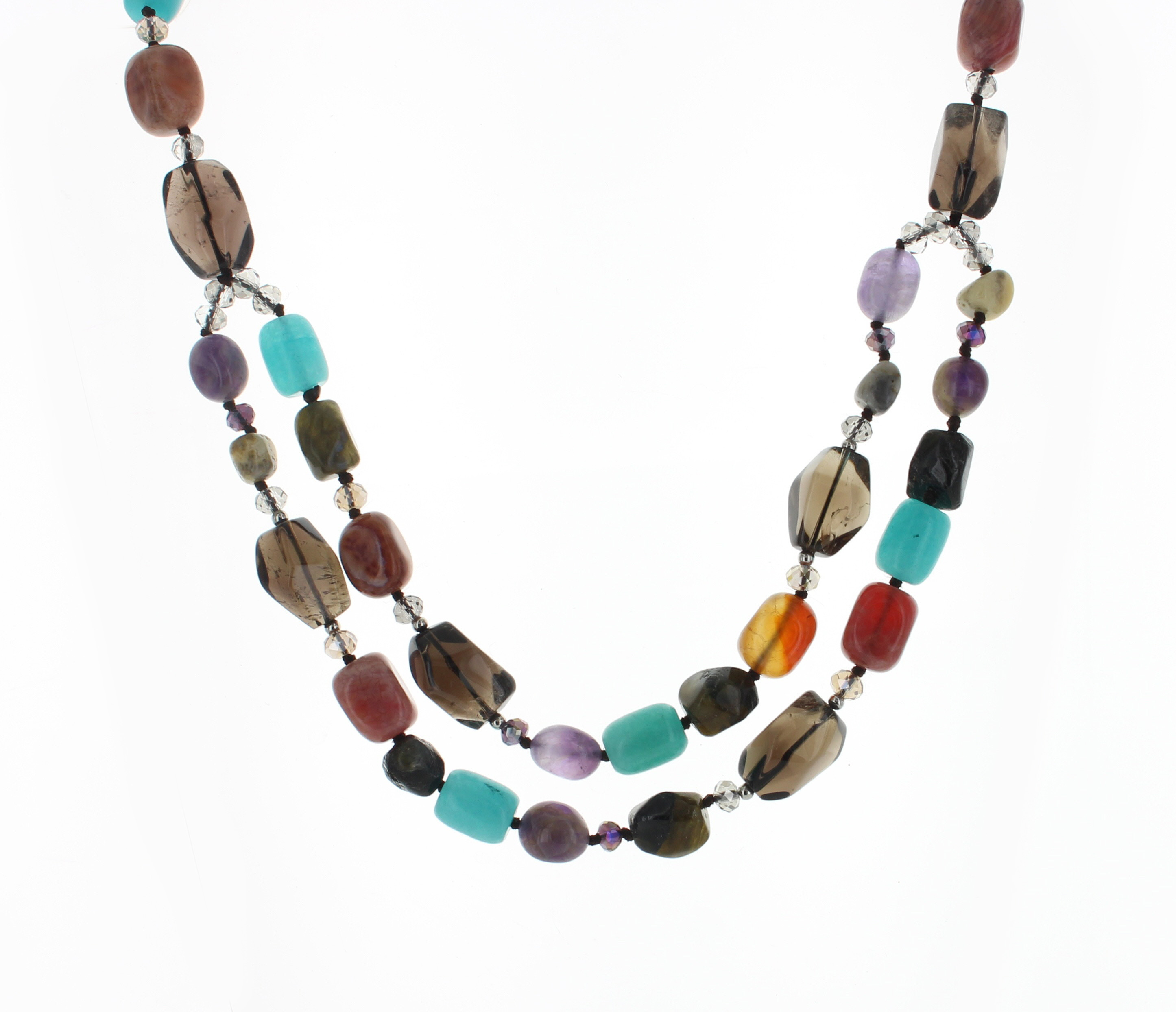 Multi Color Beads Layered Necklace Best of Everything Online Shopping