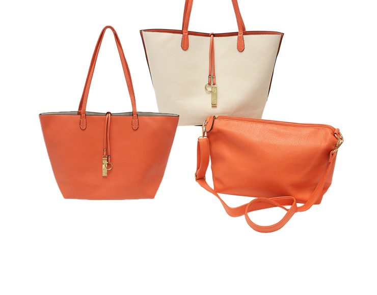 A photo of the Green & Orange Reversible Tote product