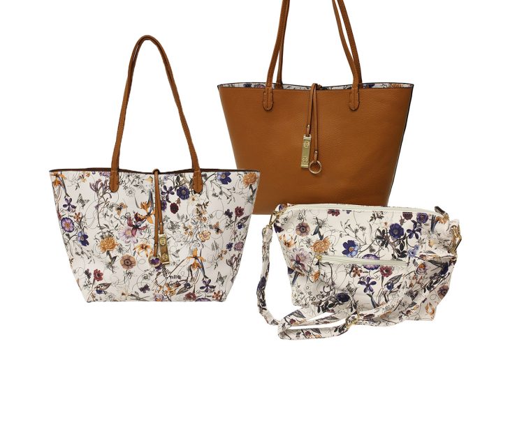 A photo of the Reversible Flower Tote product
