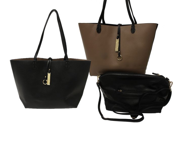 A photo of the Black & Kaki Reversible Tote product