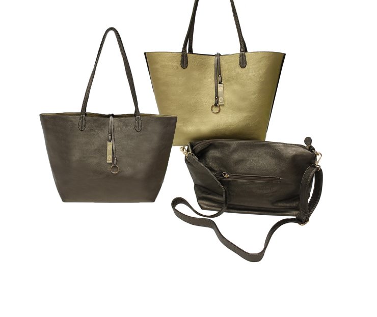 A photo of the Gold & Platinum Reversible Tote product