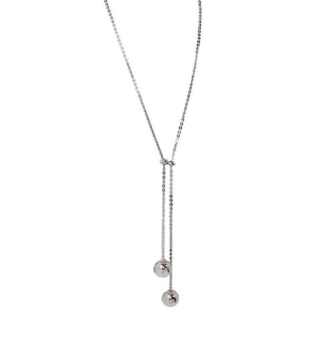 A photo of the Silver Lazo Necklace product