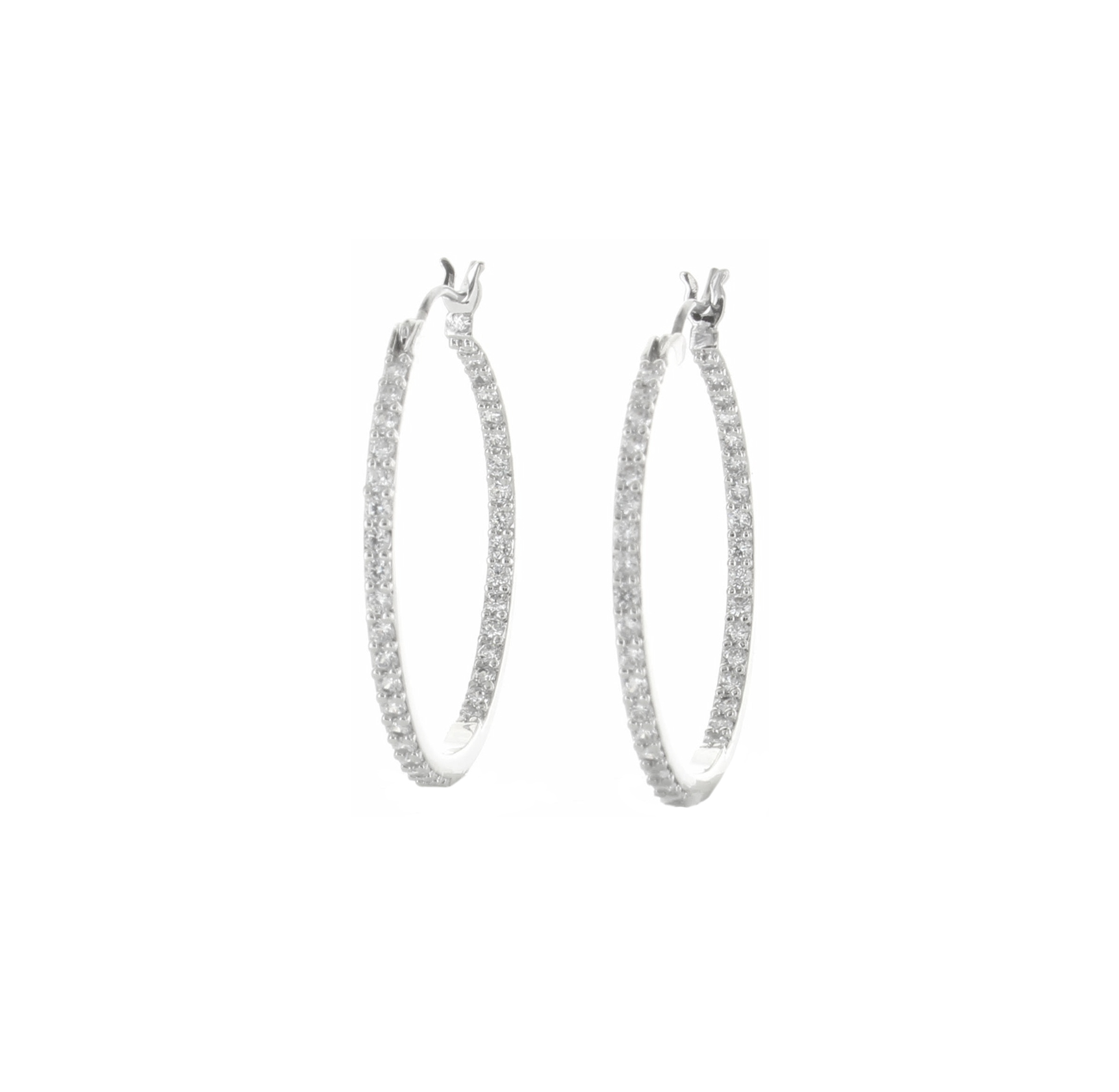 CZ Classy Hoops - Best of Everything | Online Shopping