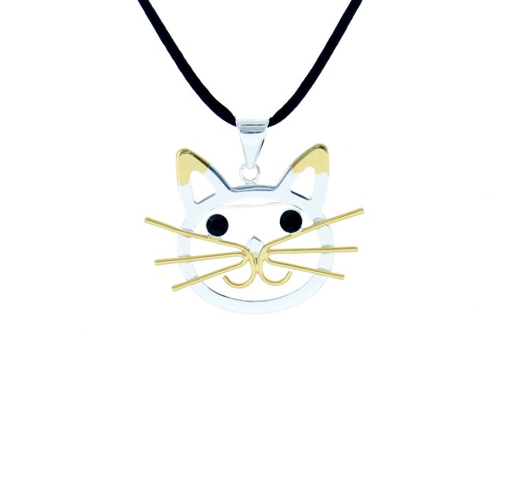 A photo of the Kitty Face Pendant product