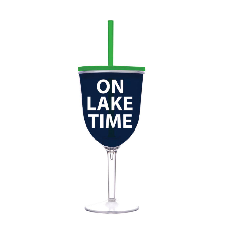 A photo of the Lake Time Wine Glass product