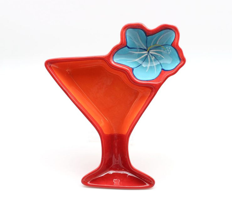 A photo of the Red Martini Ceramic Chip & Dip product