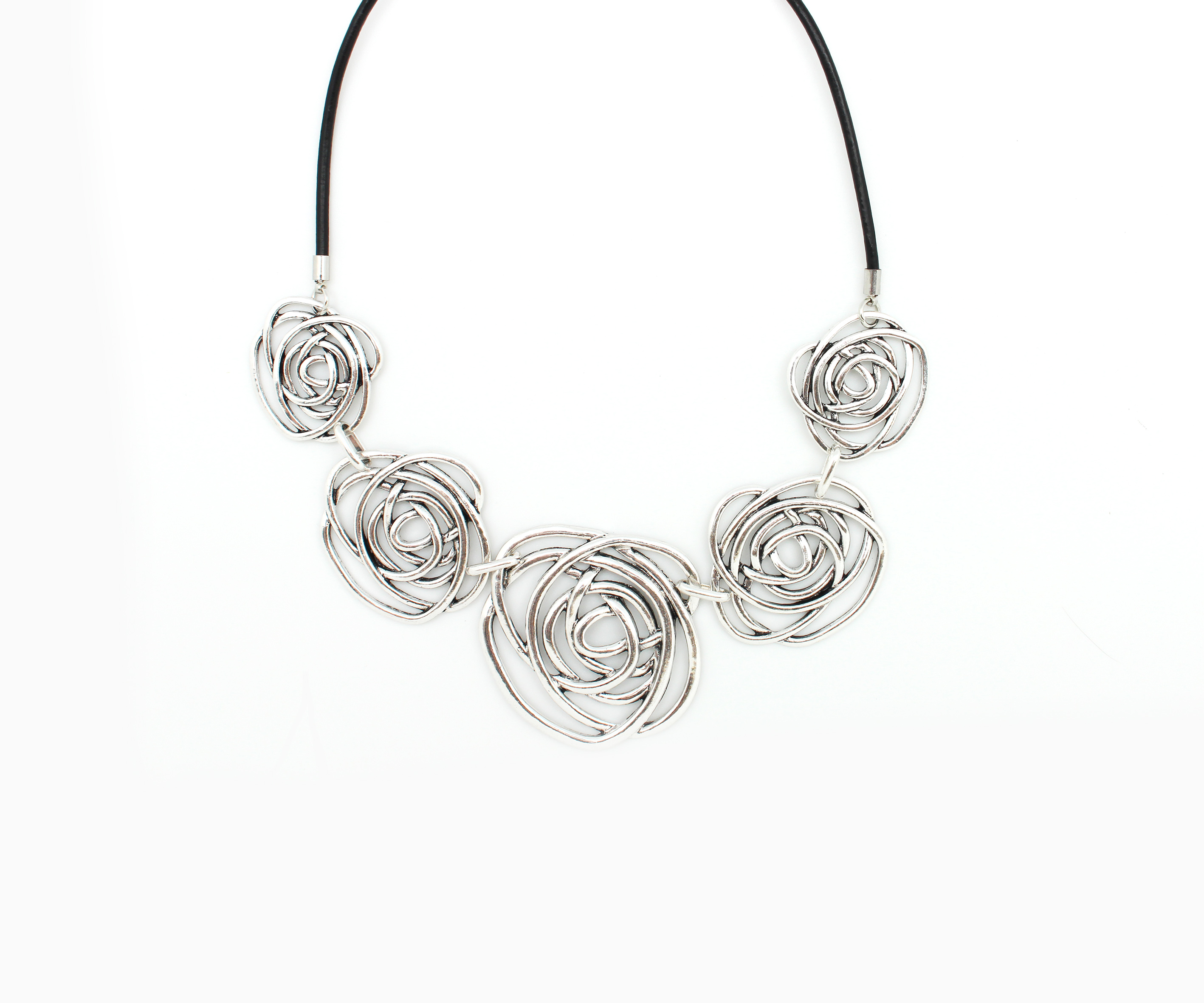 Roses Are Silver Necklace - Best of Everything | Online Shopping