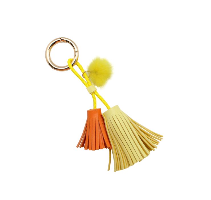 A photo of the Tassel Keychain With Fur Charm product