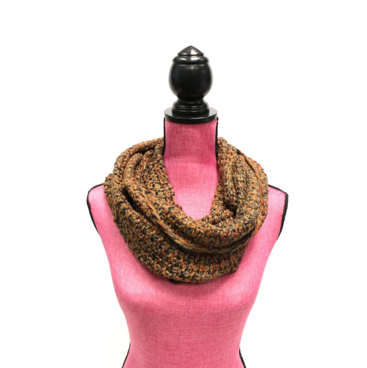 A photo of the Autumn is Here Infinity Scarf product