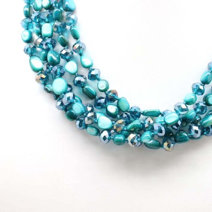 A photo of the Beaded Layers Necklace product