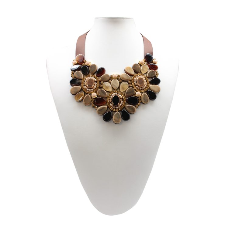 A photo of the Flower Statement Necklace product
