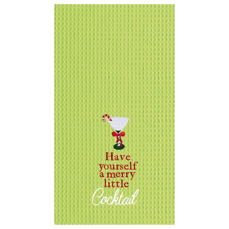 A photo of the Merry Little Cocktail  Kitchen Towel product