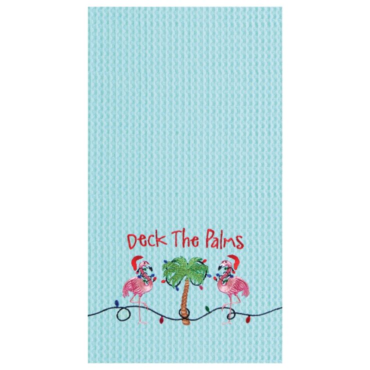 A photo of the Deck The Palms Kitchen Towel product