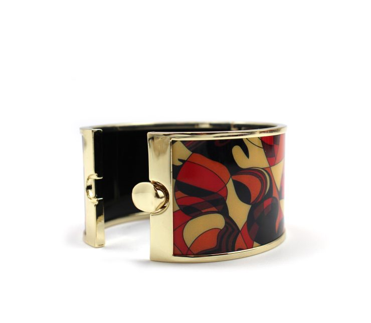A photo of the Abstract Fire cuff product