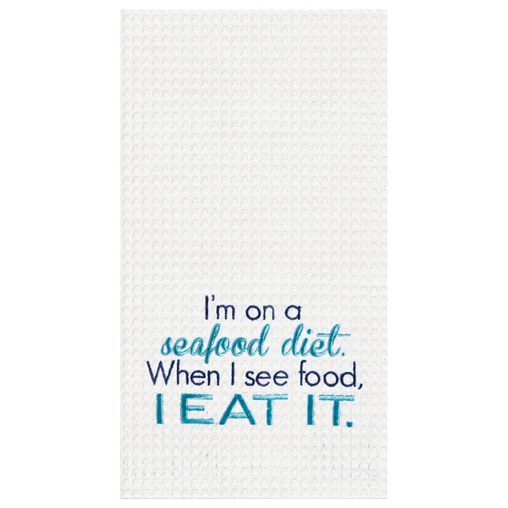 A photo of the See Food Diet Kitchen Towel product