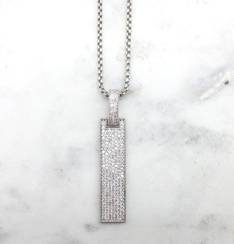A photo of the Bar Drop Necklace product