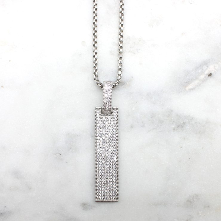 A photo of the Bar Drop Necklace product