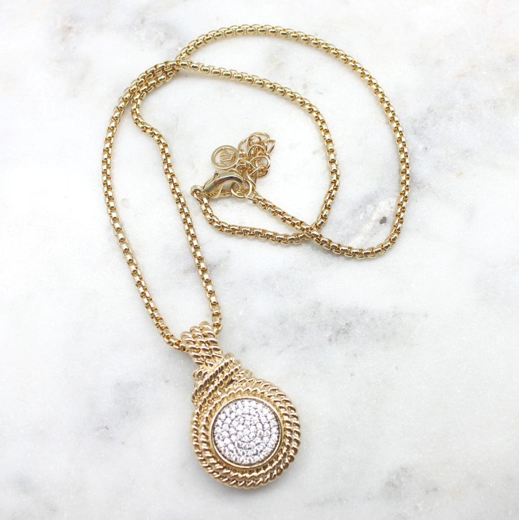 A photo of the Round Cable Wrap Necklace product
