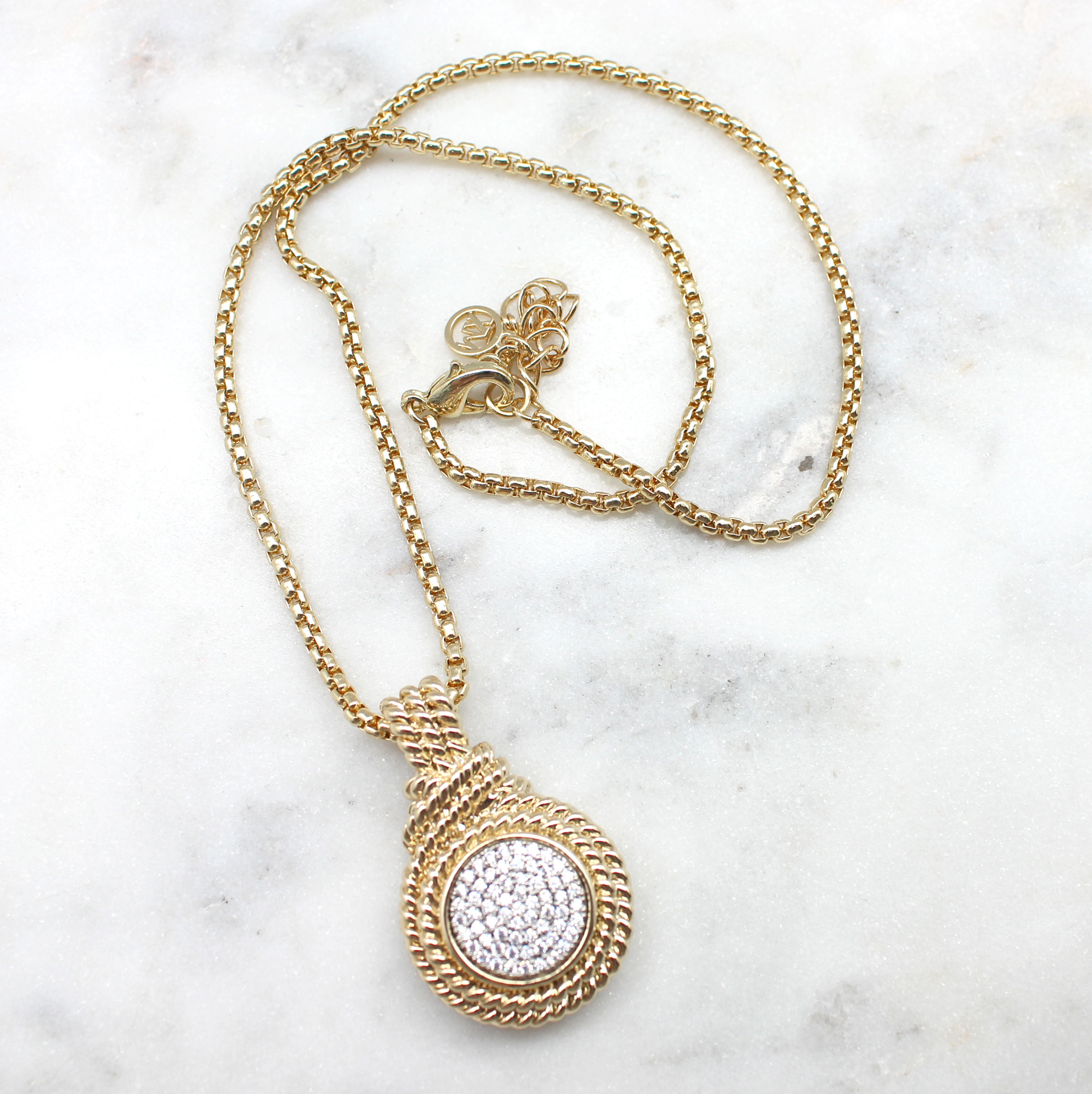 Round Cable Wrap Necklace - Best of Everything | Online Shopping