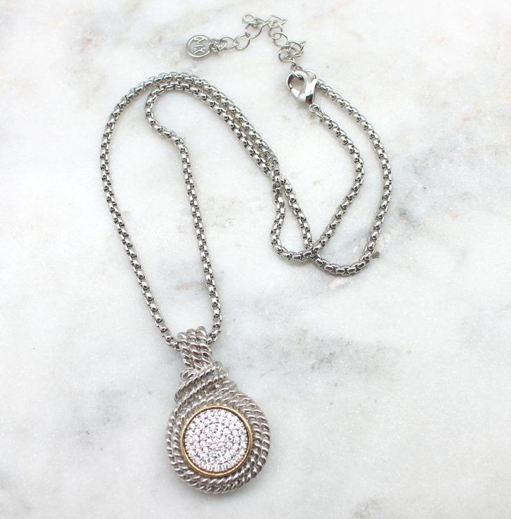 A photo of the Round Cable Wrap Necklace product