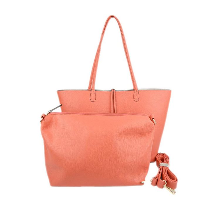 A photo of the Coral & Ivory Reversible Tote product