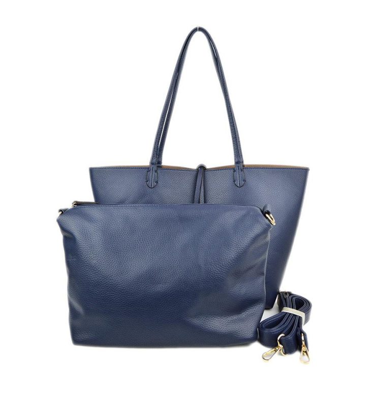 A photo of the Navy & Khaki Reversible Tote product