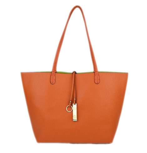 A photo of the Orange & Green Reversible Tote product