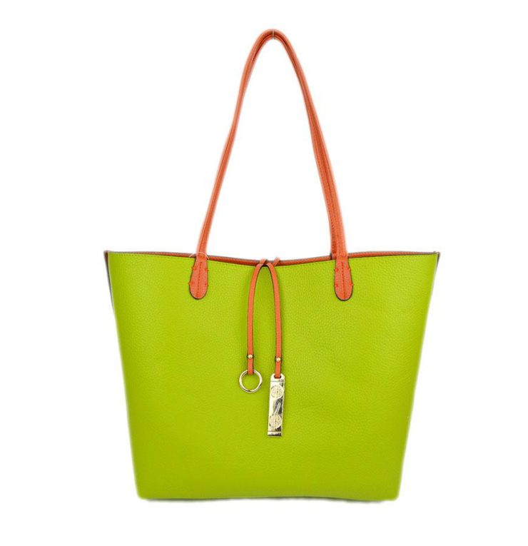 A photo of the Orange & Green Reversible Tote product