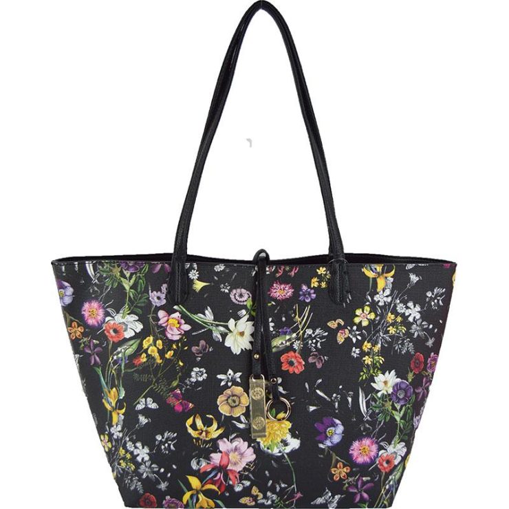 A photo of the Tropical Garden & White Reversible Tote product