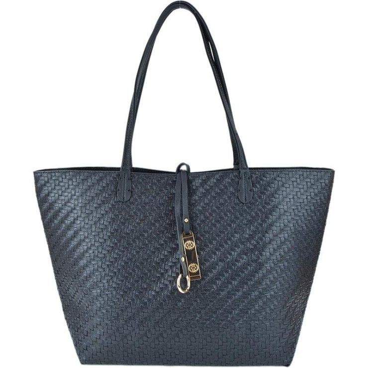 A photo of the Black Texture Reversible Tote product