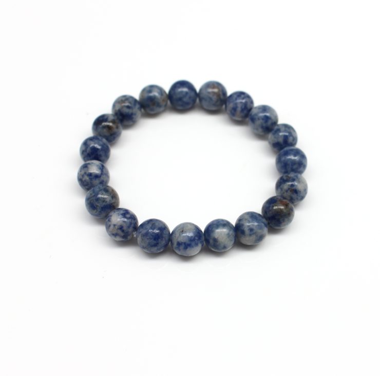 A photo of the Natural Stone Glossy Beads Bracelet product