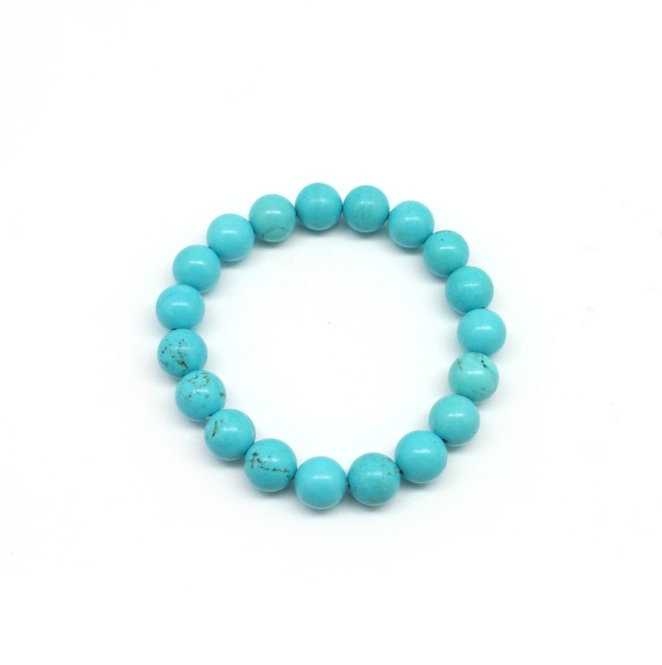 A photo of the Natural Stone Glossy Beads Bracelet product