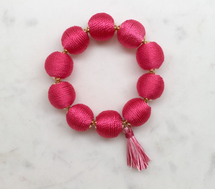 A photo of the Thread Ball Bracelet product