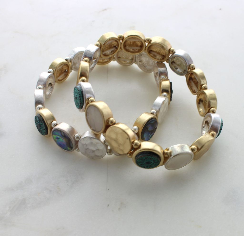 Abalone Stretch Bracelet - Best of Everything | Online Shopping
