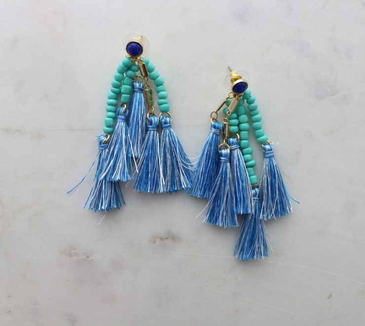 A photo of the Simply Tassel Earrings product