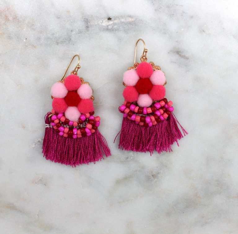 Pom Pom & Tassel Earrings Best of Everything Online Shopping
