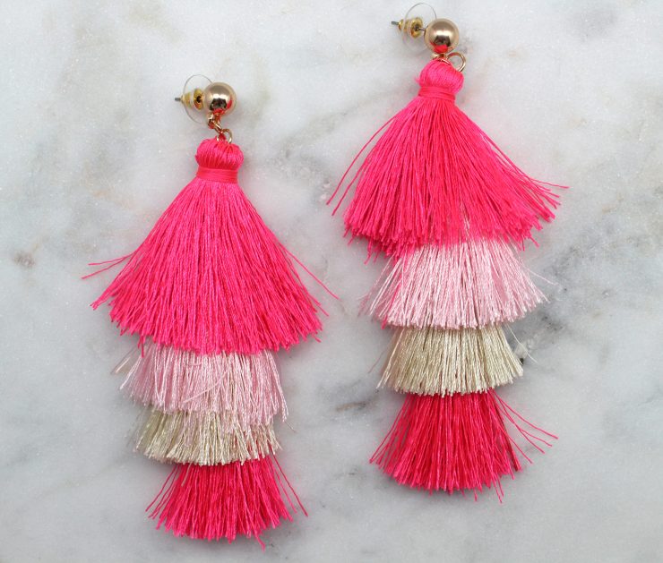 A photo of the Salsa Time Fringe Earrings product