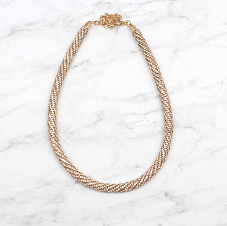 A photo of the Elegant Rhinestone Necklace product
