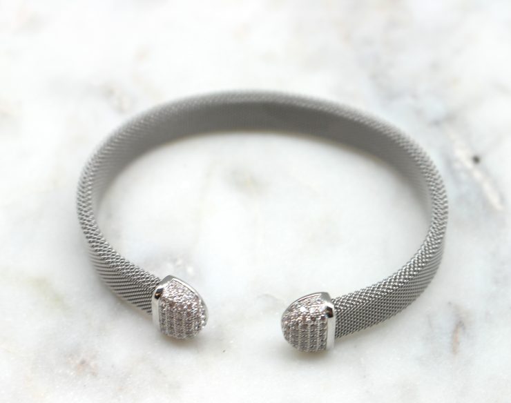 A photo of the Open Rhinestone Cuff product