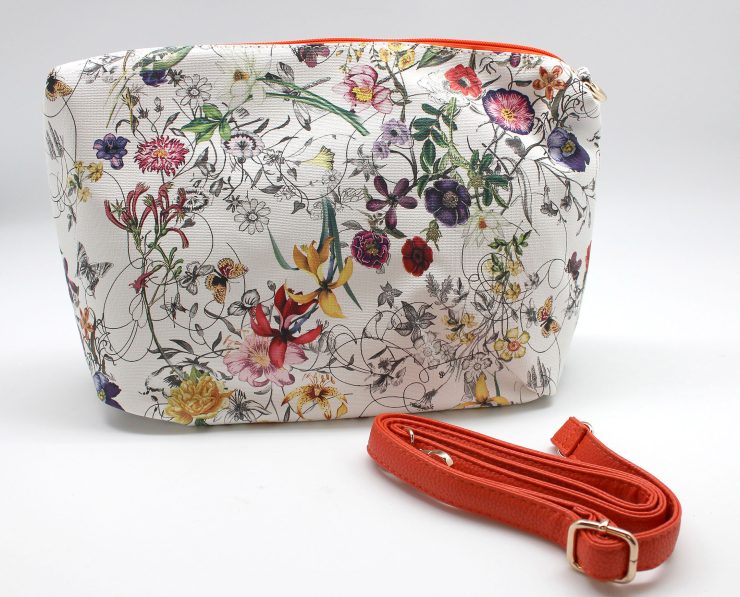 A photo of the Tropical Garden & Orange Reversible Tote product
