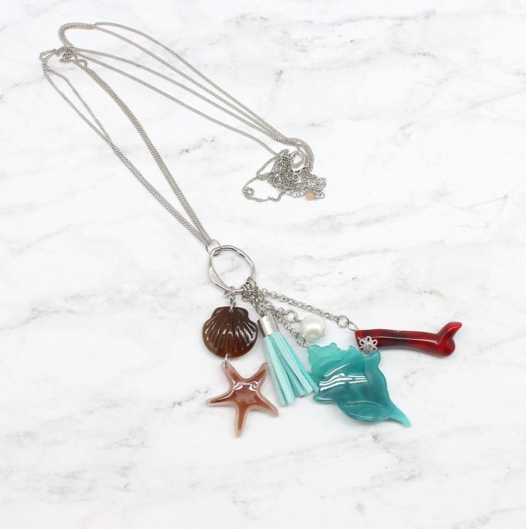 A photo of the Under The Sea Necklace product