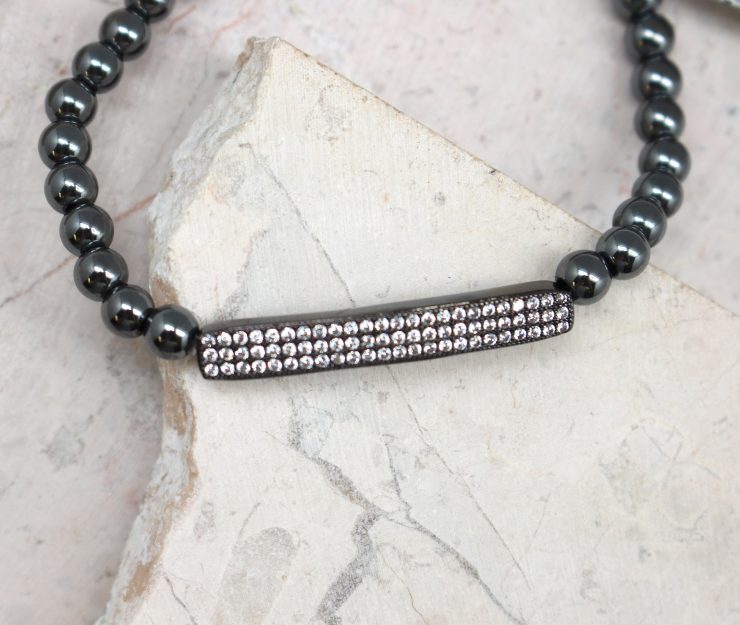 A photo of the Metal Beaded Bracelet product