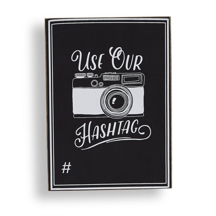 A photo of the Hashtag Chalkboard Sign product