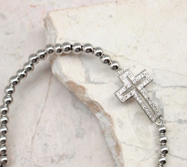 A photo of the Pave Cross Bracelet product