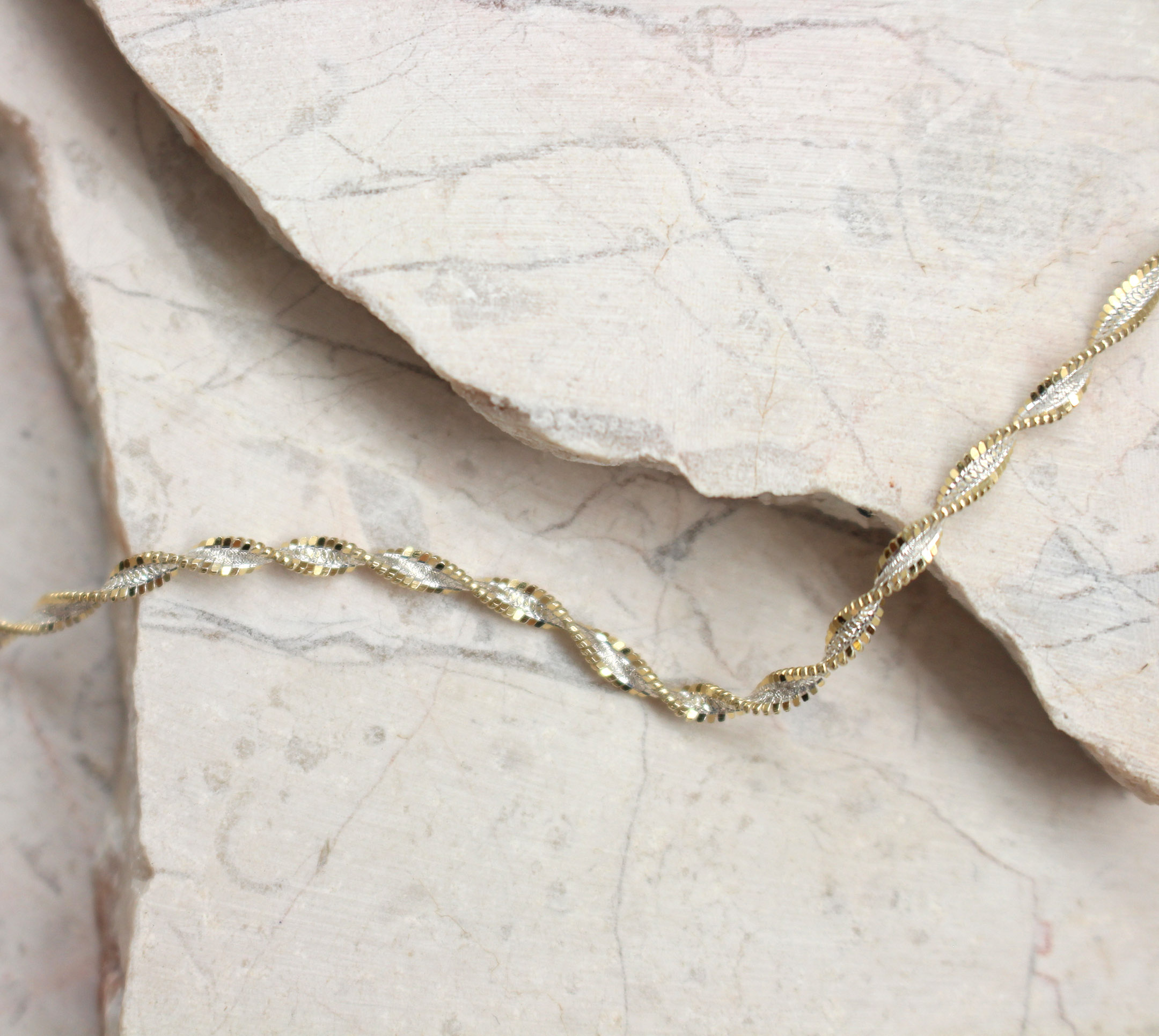 Two Tone Swirls Bracelet - Best of Everything | Online Shopping