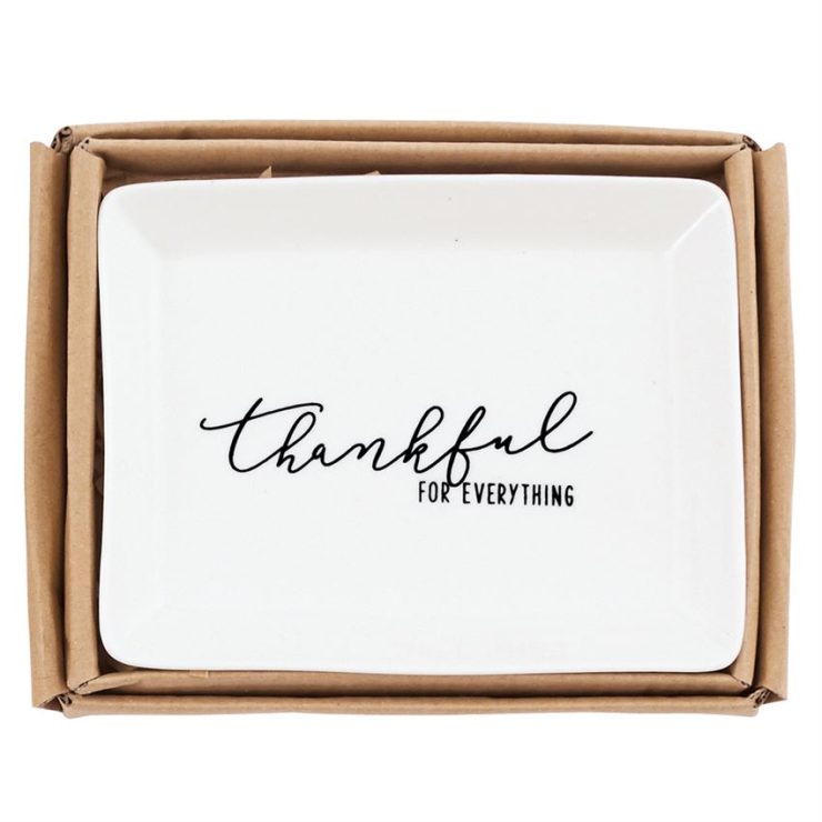A photo of the Thankful Porcelain Trinket Dish product