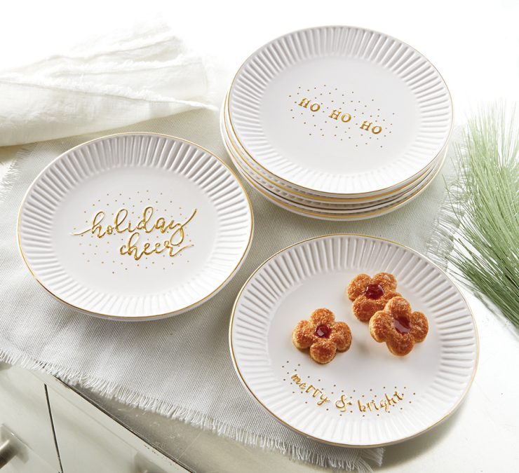 A photo of the Holiday Gold Plates product