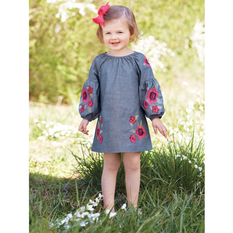 A photo of the Floral Embroidered Dress product
